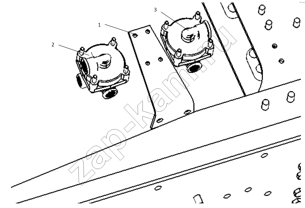 Схема/чертеж: RELAY VALVE FIXING (в… ) / Shaanxi Shacman SX3316HT406C