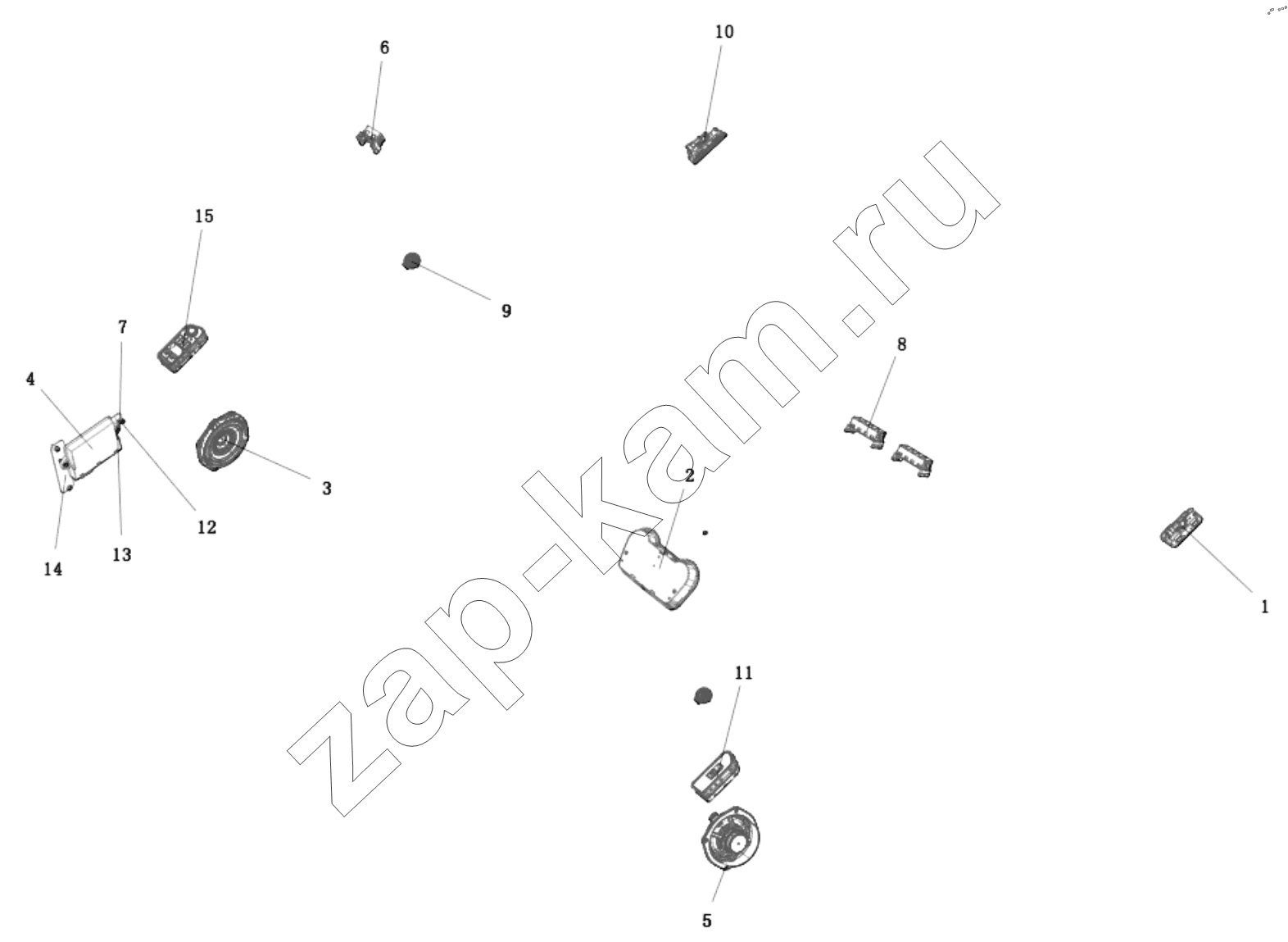 Схема/чертеж: DC14251720521 CAB ELECTRICAL ACCESSORIES / Shaanxi Shacman SX331853386 (X5000)