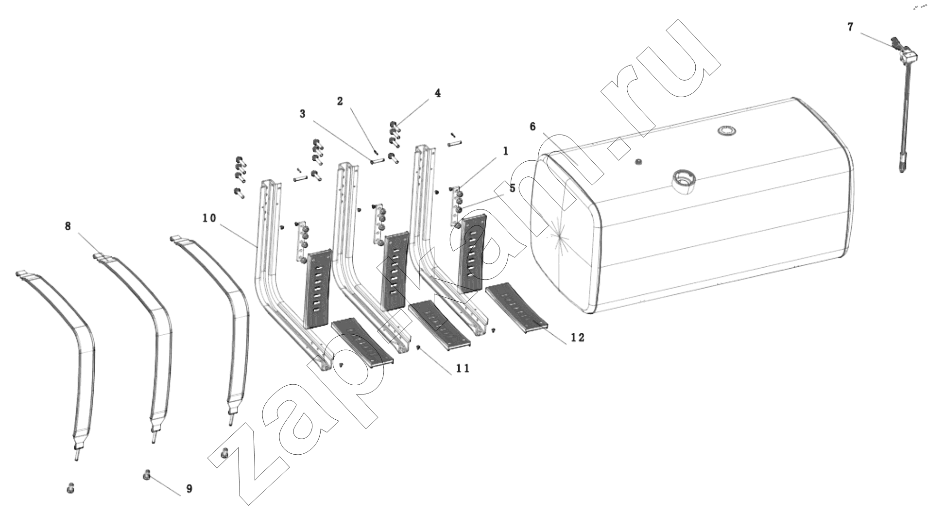 Схема/чертеж: DC97259556988 FUEL SUPPLY SYSTEM / Shaanxi Shacman SX331853386 (X5000)