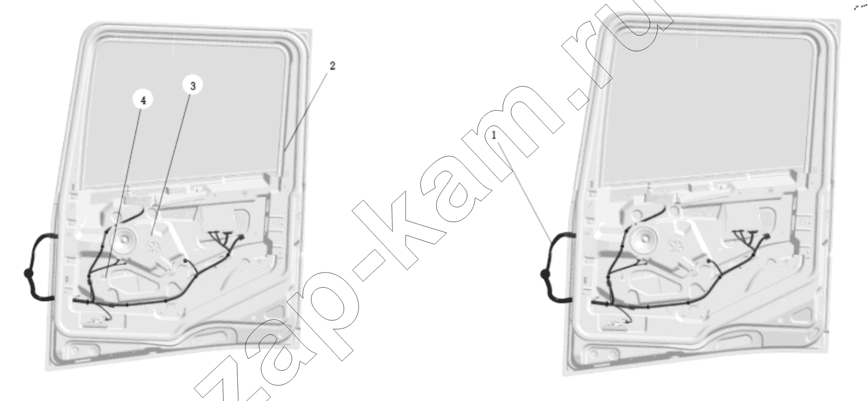 Схема/чертеж: DC9A189770102 DOOR WIRING HARNESS / Shaanxi Shacman SX331853386 (X5000)