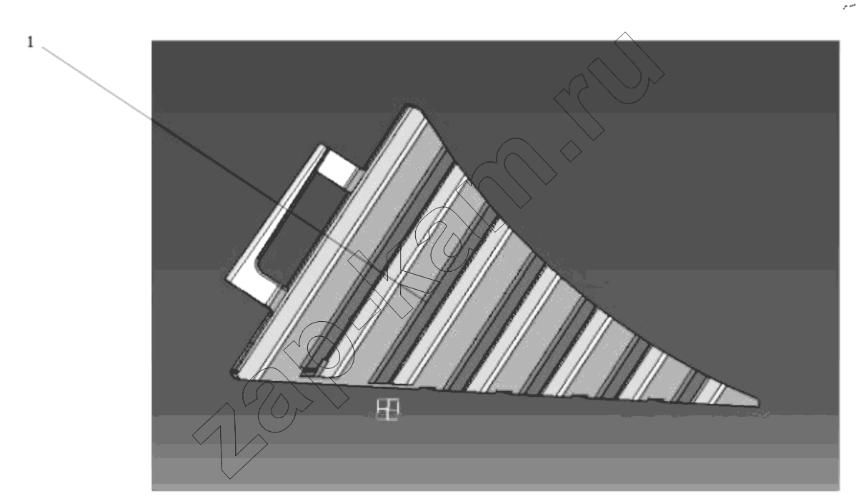 Схема/чертеж: DC93259850001 PARKING WEDGE / Shaanxi Shacman SX331853386 (X5000)