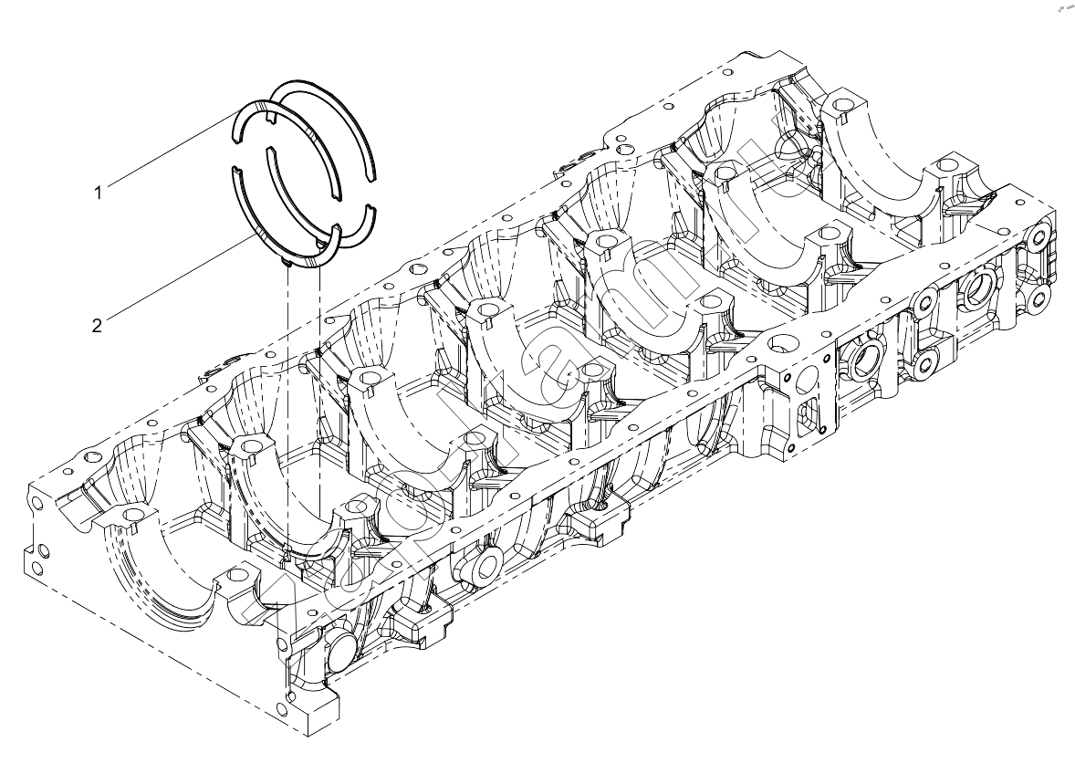 Схема/чертеж: THRUST PLATE GROUP / Shaanxi Shacman SX331853386 (X5000)