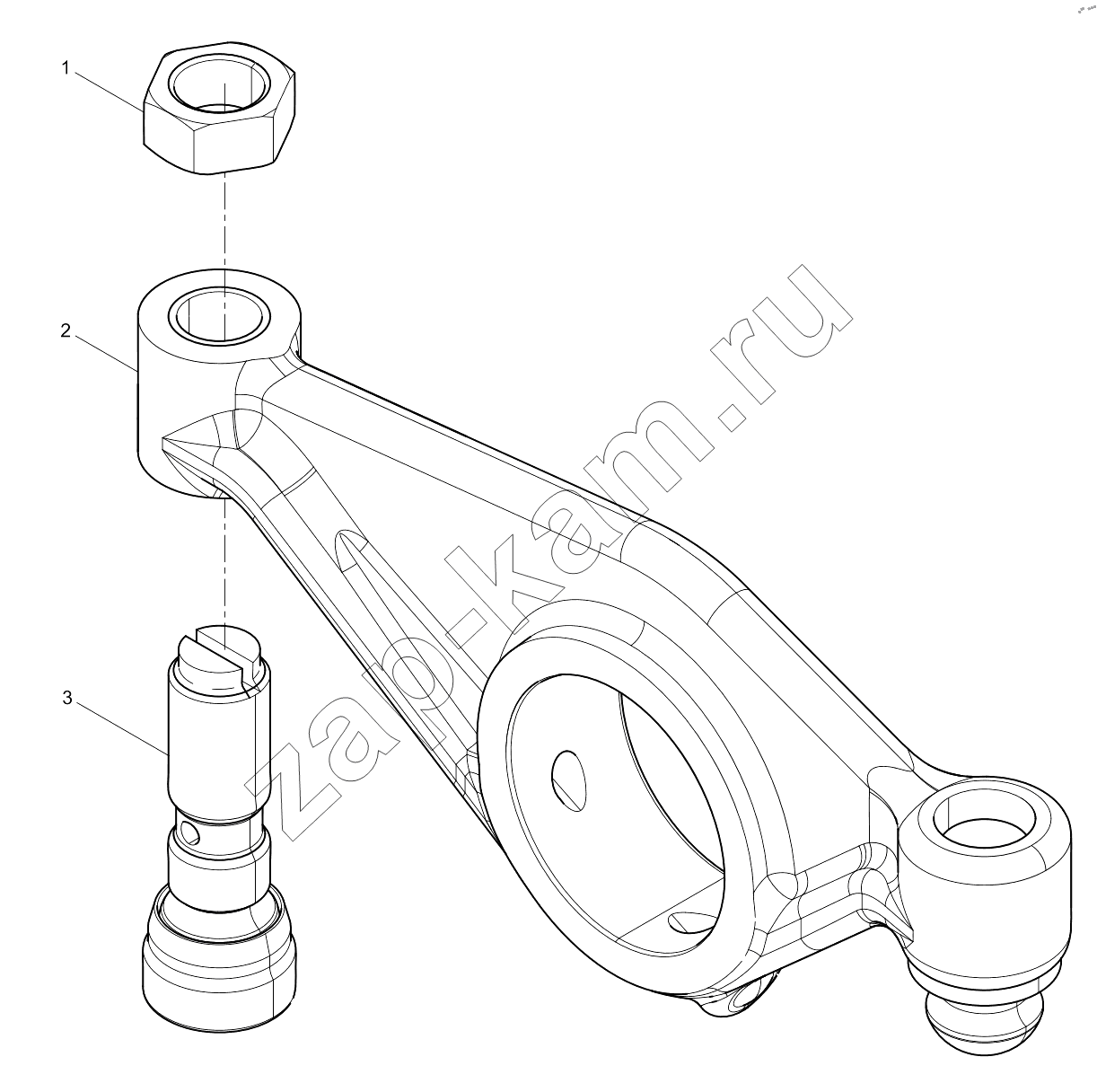 Схема/чертеж: ROCKER ARM SET / Shaanxi Shacman SX331853386 (X5000)