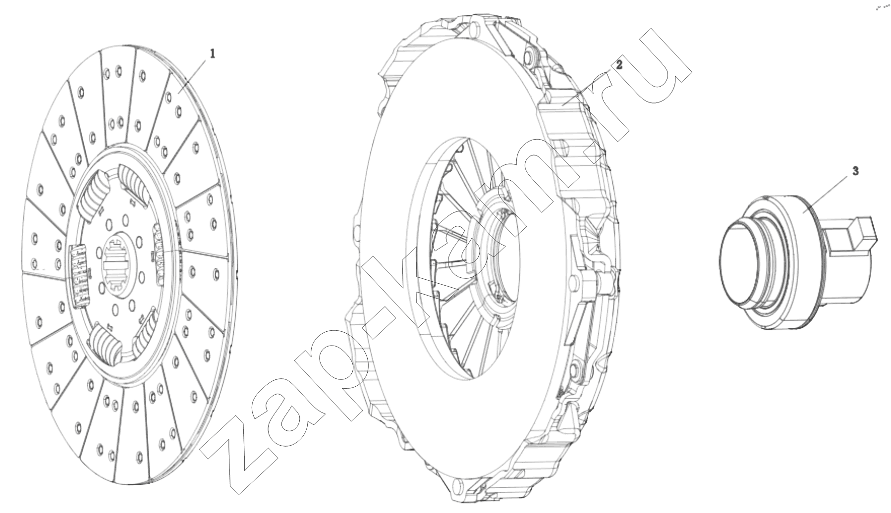 Схема/чертеж: DC93189160262 CLUTCH / Shaanxi Shacman SX331853386 (X5000)
