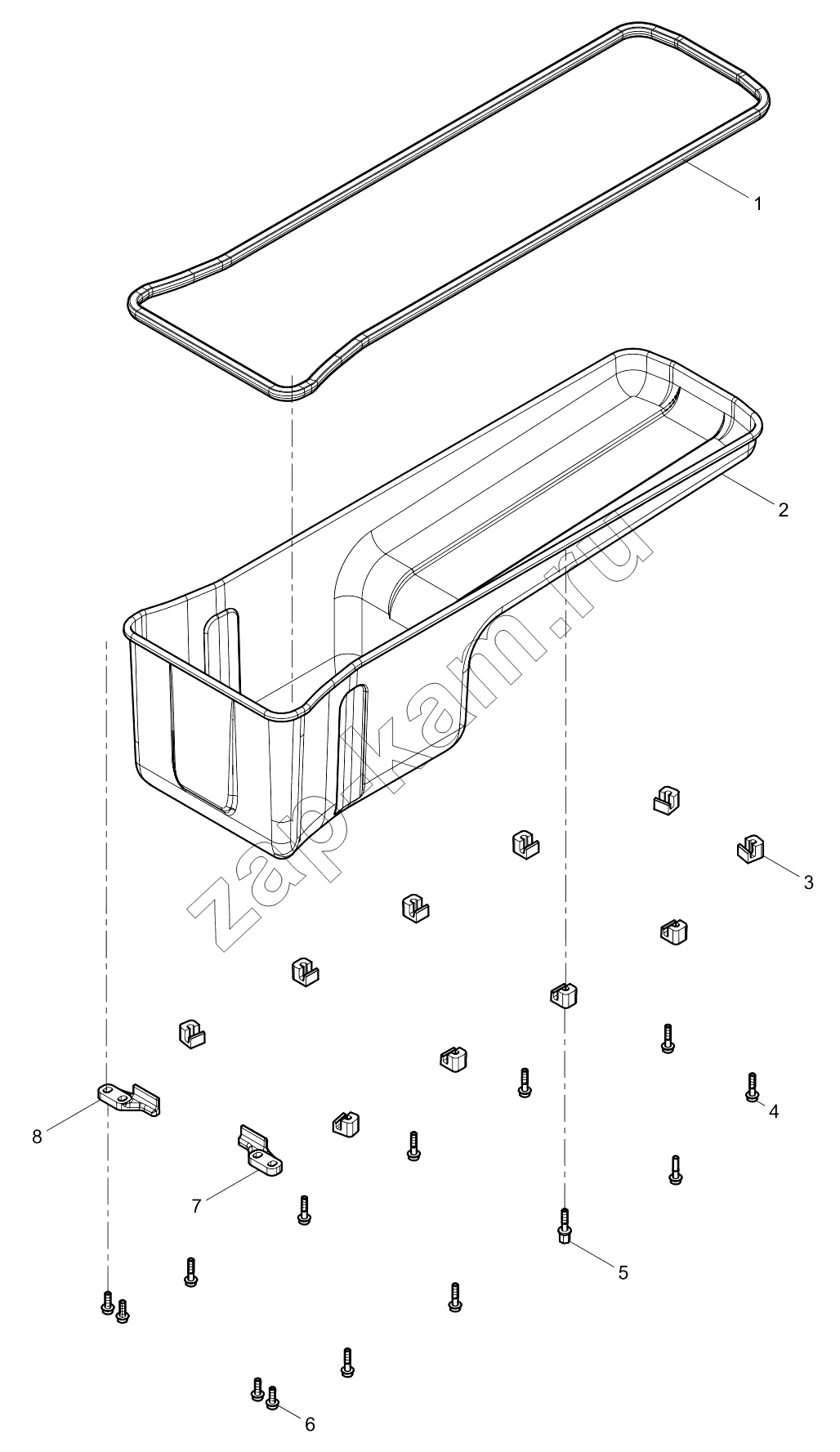Схема/чертеж: OIL PAN GROUP / Shaanxi Shacman SX331853386 (X5000)