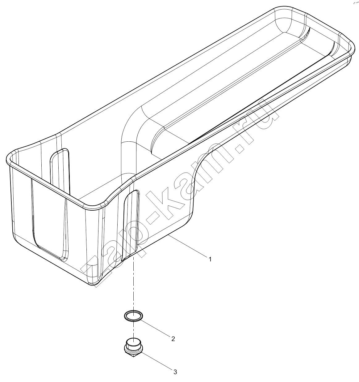 Схема/чертеж: OIL PAN ASSEMBLY / Shaanxi Shacman SX331853386 (X5000)
