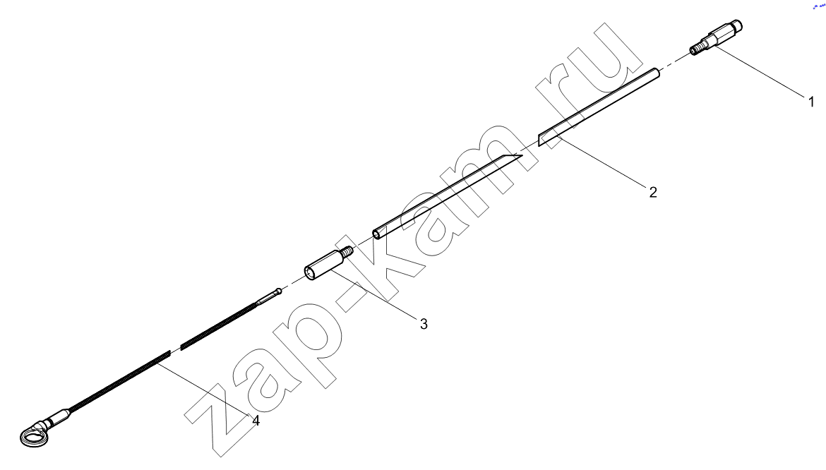 Схема/чертеж: DIPSTICK ASSEMBLY / Shaanxi Shacman SX331853386 (X5000)