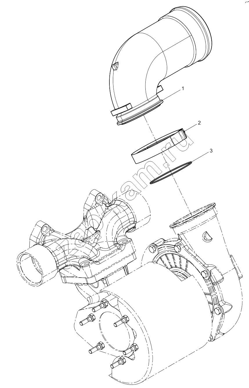 Схема/чертеж: INTERCOOLER GROUP / Shaanxi Shacman SX331853386 (X5000)