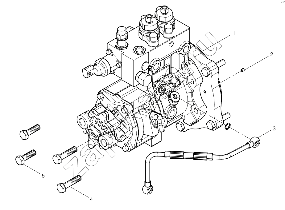 Схема/чертеж: HIGH PRESSURE PUMP GROUP / Shaanxi Shacman SX331853386 (X5000)