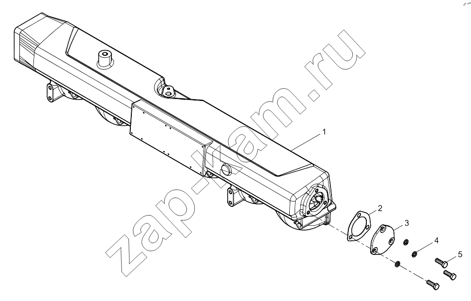 Схема/чертеж: INTAKE MANIFOLD ASSEMBLY / Shaanxi Shacman SX331853386 (X5000)