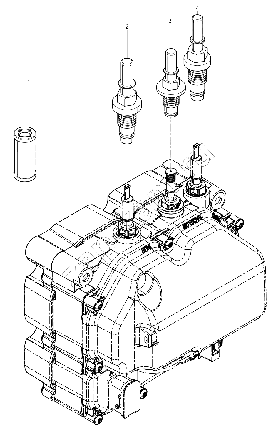 Схема/чертеж: UREA PUMP / Shaanxi Shacman SX331853386 (X5000)