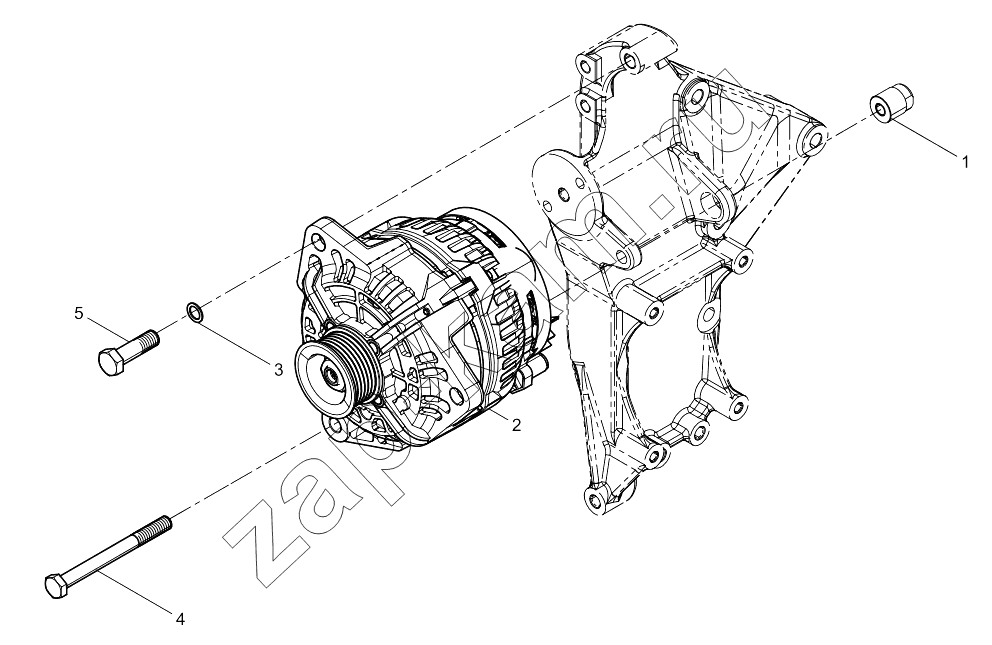 Схема/чертеж: ALTERNATOR GROUP / Shaanxi Shacman SX331853386 (X5000)