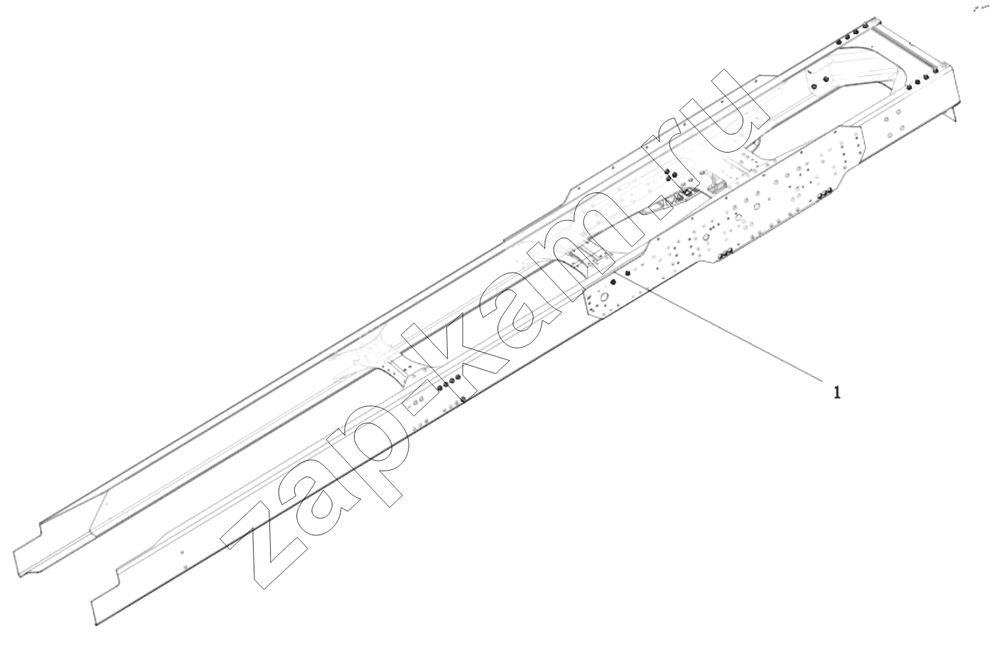 Схема/чертеж: DC95319512620 FRAME ASSEMBLY / Shaanxi Shacman SX331853386 (X5000)