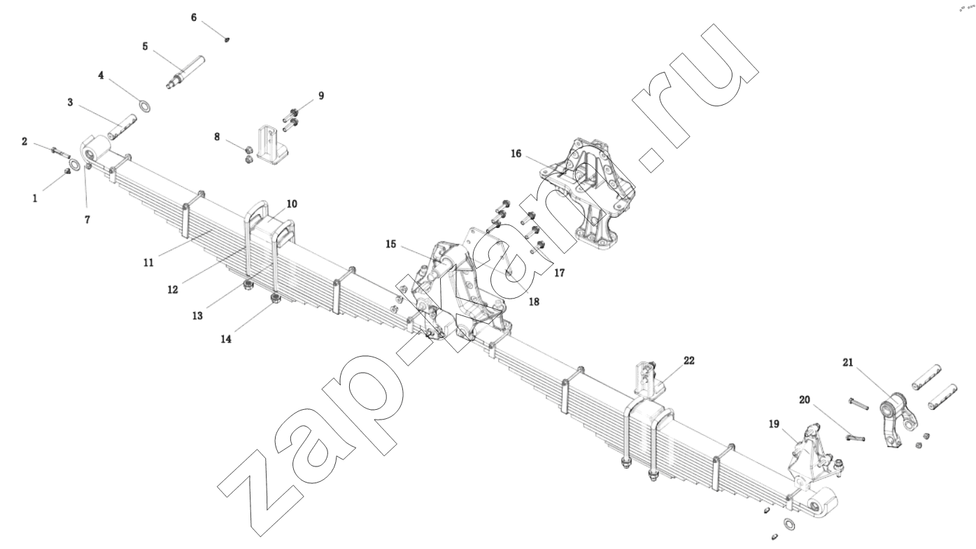 Схема/чертеж: DC97319690777 FRONT SUSPENSION / Shaanxi Shacman SX331853386 (X5000)