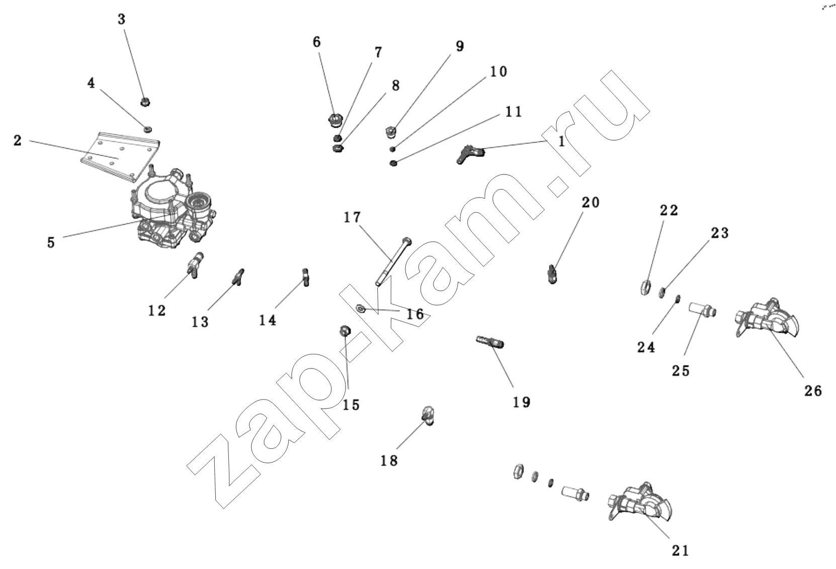 Схема/чертеж: DC95259450001 FULL TRAILER BRAKE DEVICE / Shaanxi Shacman SX331853386 (X5000)