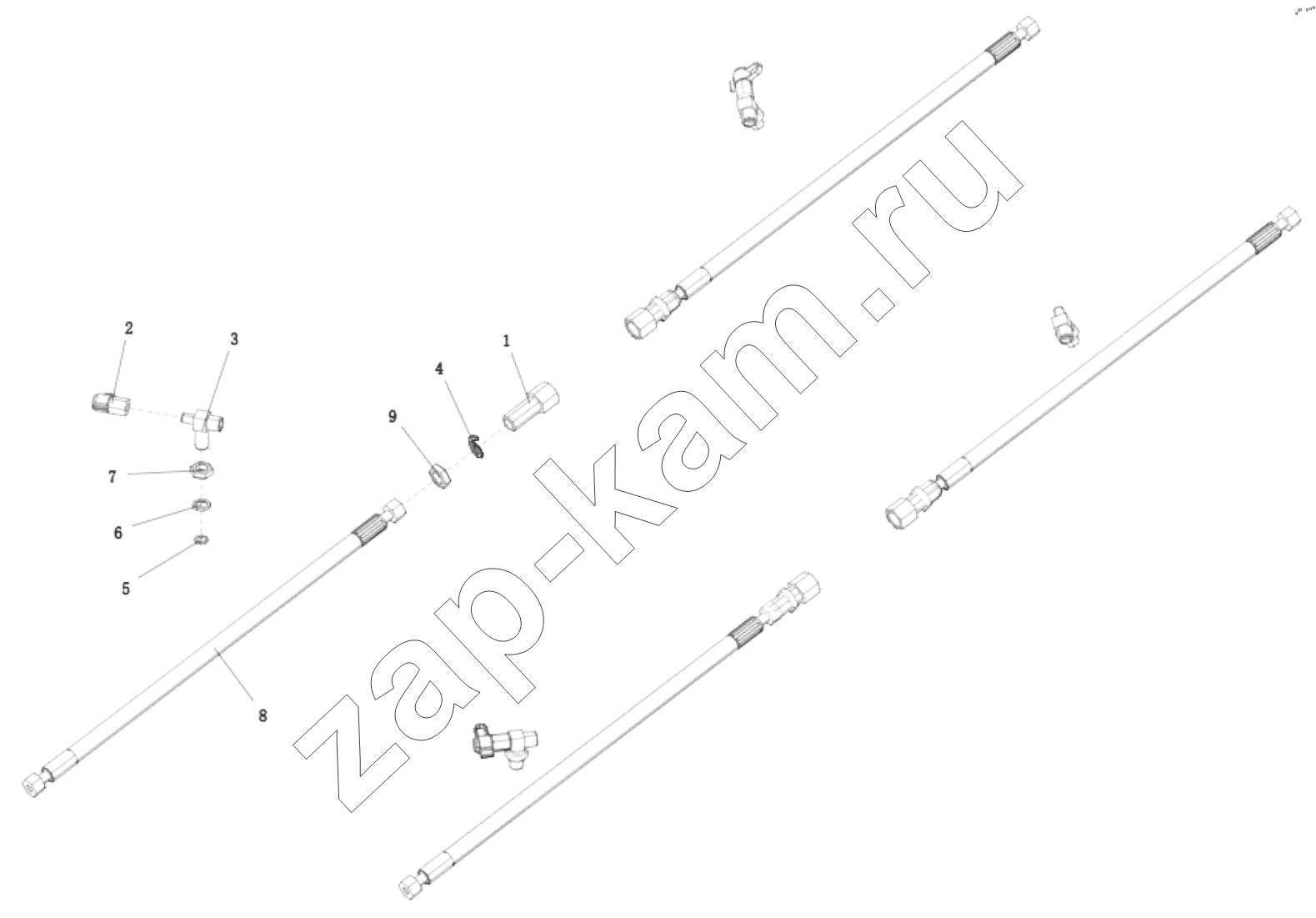Схема/чертеж: DC96259360140 FRONT AXLE BRAKING DEVICE / Shaanxi Shacman SX331853386 (X5000)