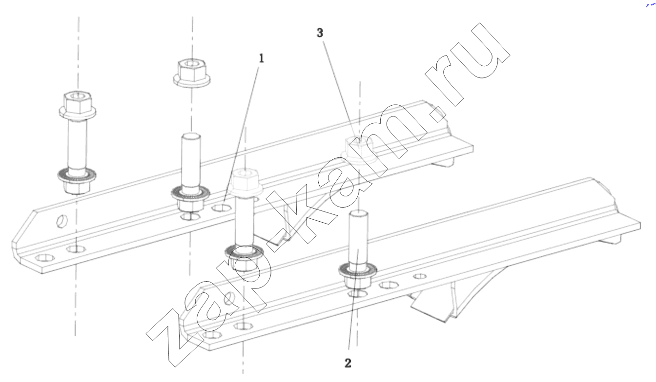 Схема/чертеж: DC97189361057 AIR RESERVOIR FIXATION/Y1 / Shaanxi Shacman SX331853386 (X5000)