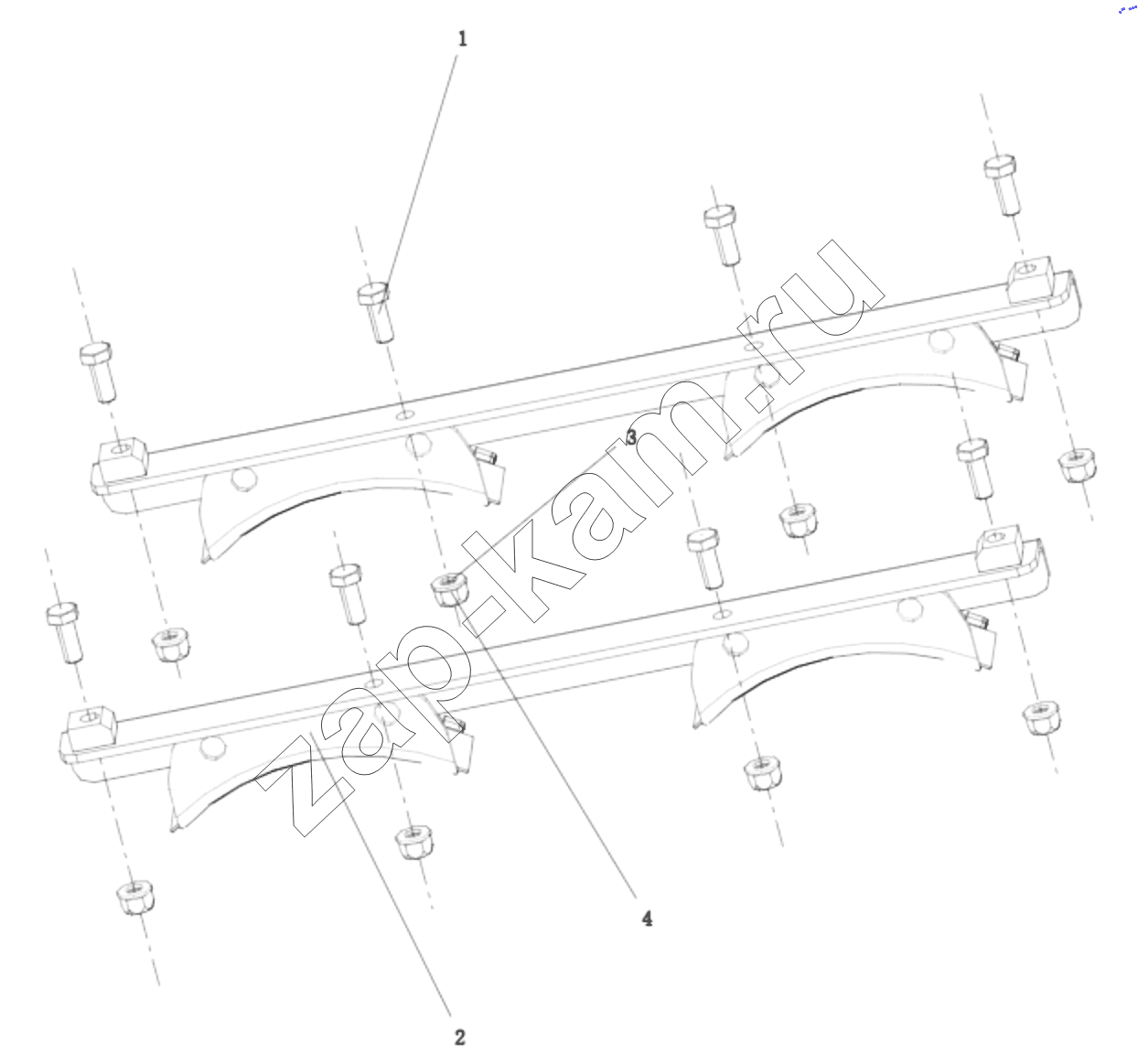 Схема/чертеж: DC97189361138 AIR RESERVOIR FIXATION/B / Shaanxi Shacman SX331853386 (X5000)