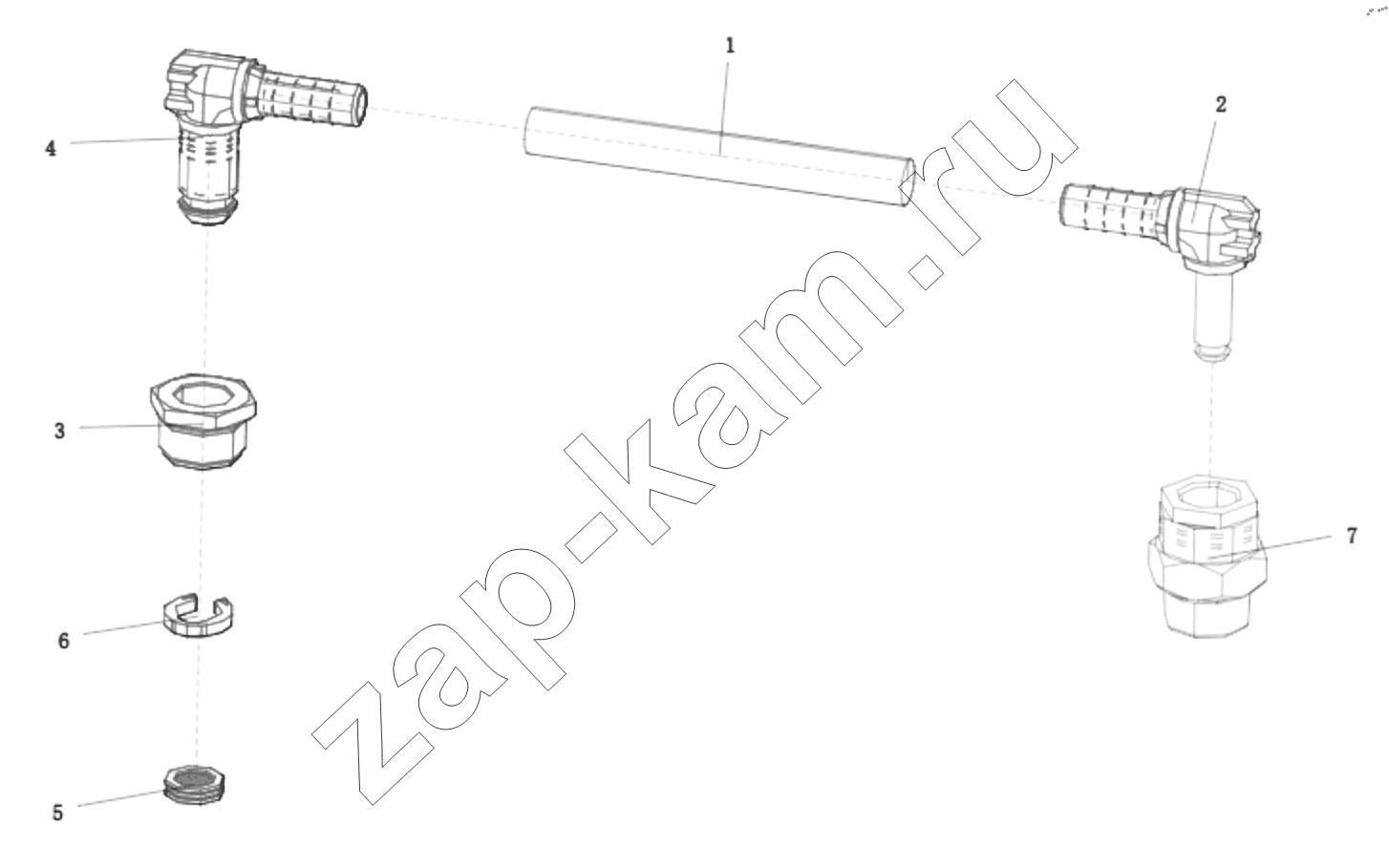 Схема/чертеж: DC93189270303 RETARDER GAS CONTROL / Shaanxi Shacman SX331853386 (X5000)