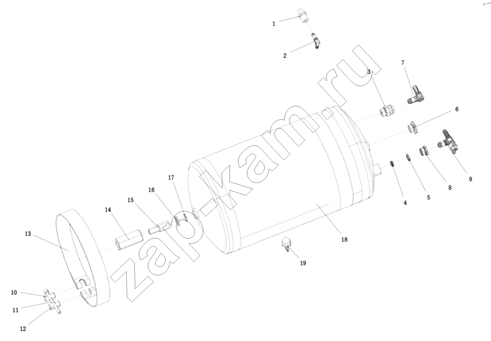 Схема/чертеж: DC95259270002 CLUTCH CONTROL / Shaanxi Shacman SX331853386 (X5000)