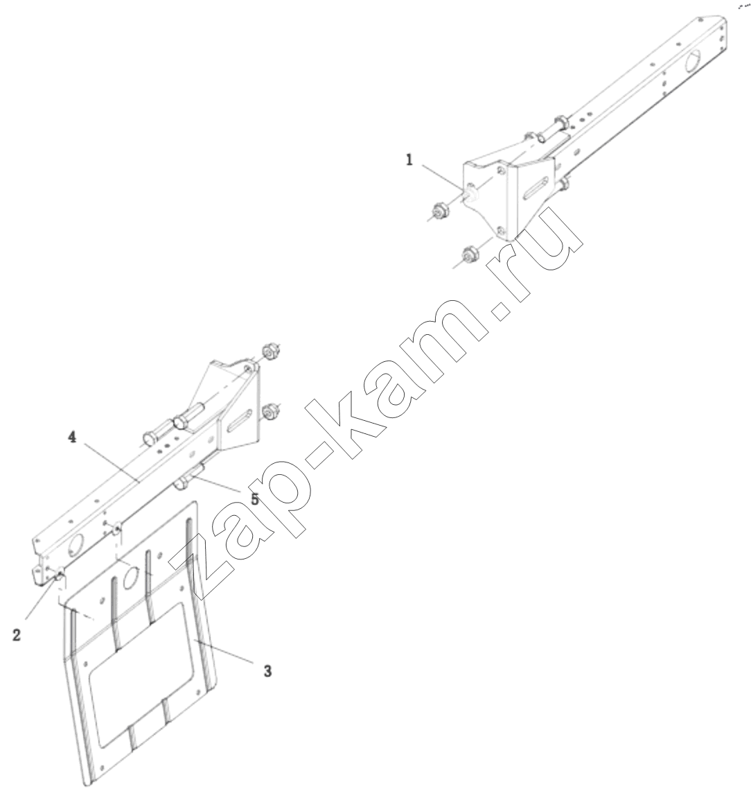 Схема/чертеж: DC95189940202 TAILLIGHT BRACKET / Shaanxi Shacman SX331853386 (X5000)