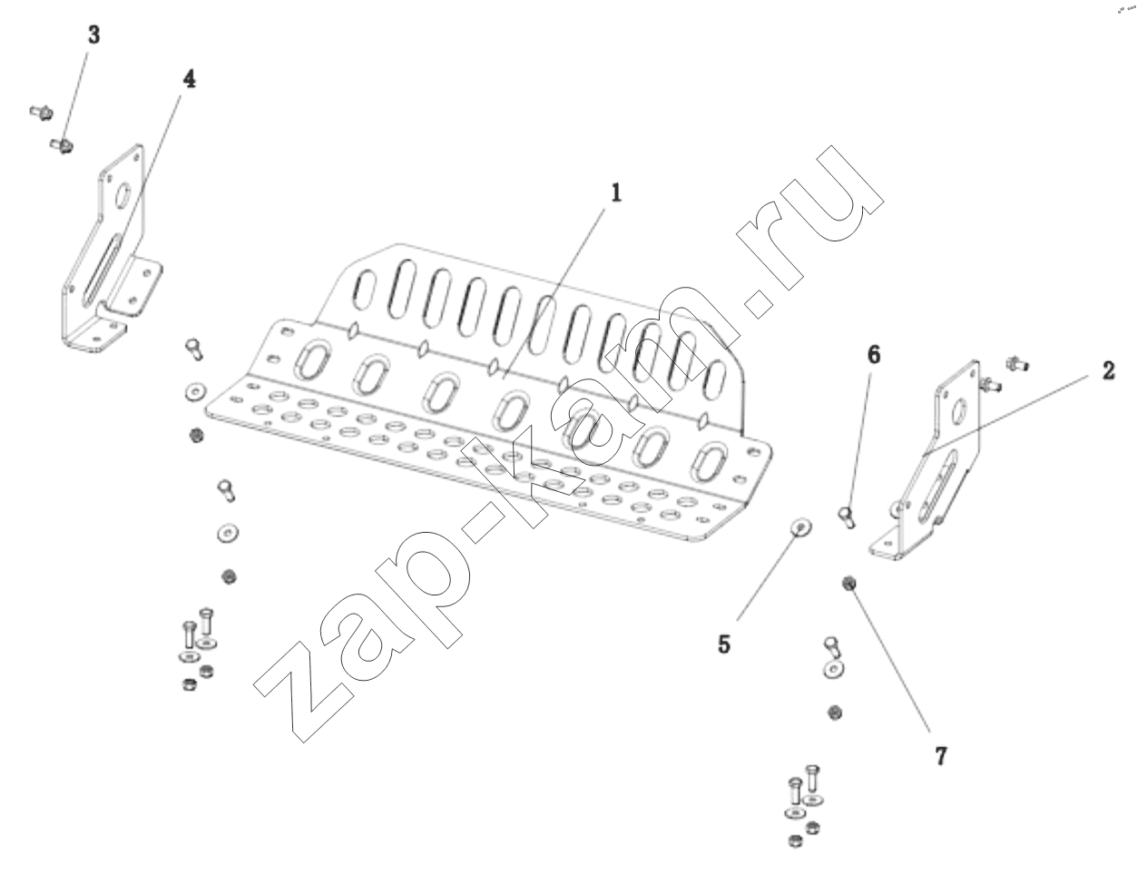 Схема/чертеж: DC97259200047 RADIATOR PROTECT GRILLE / Shaanxi Shacman SX331853386 (X5000)