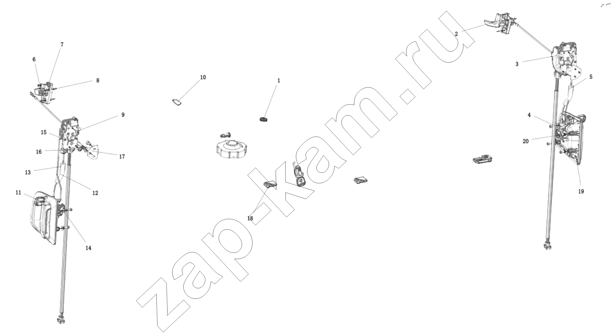 Схема/чертеж: DC14251340067 LOCK SYSTEM / Shaanxi Shacman SX331853386 (X5000)