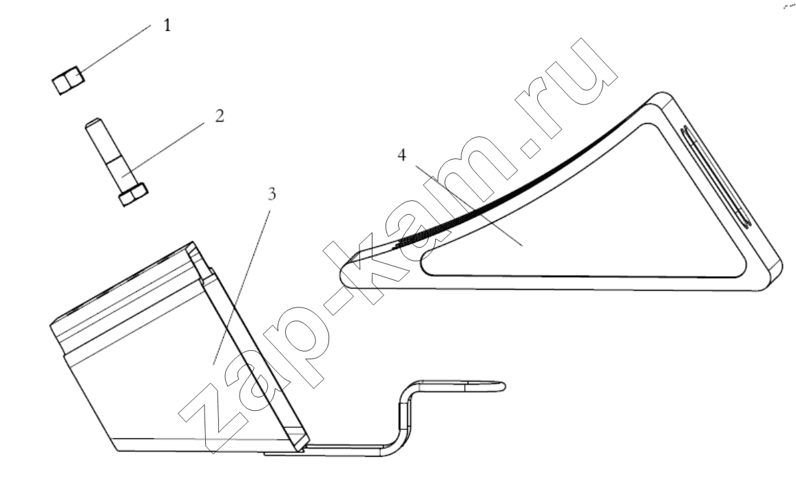 Схема/чертеж: PARKING WEDGES / Shaanxi Shacman SX33186T386 (X3000)