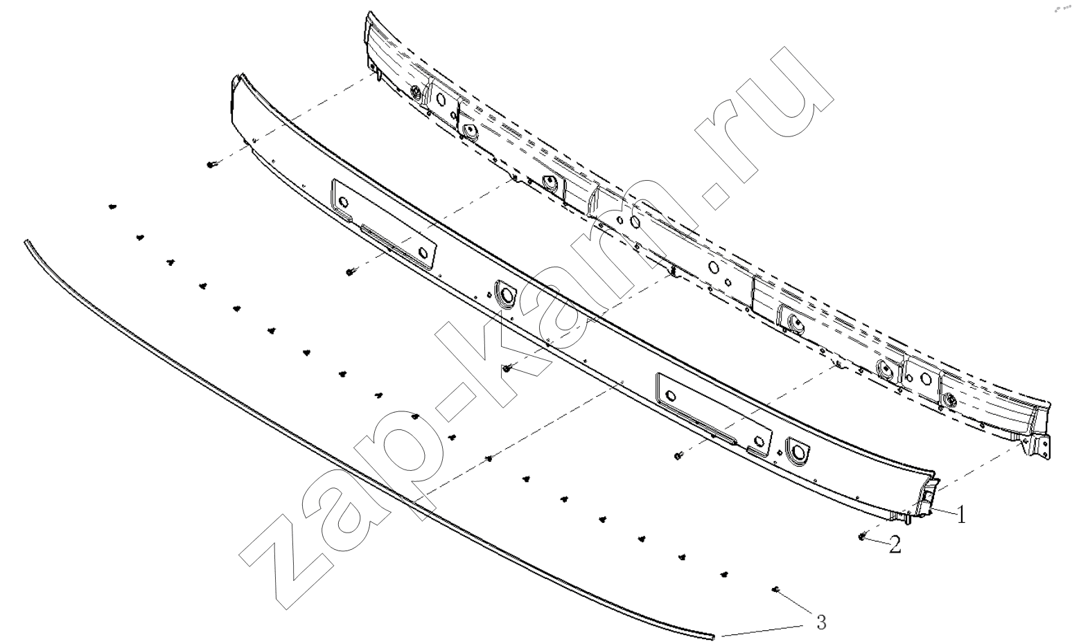 Схема/чертеж: DECORATIVE ASSEMBLY / Shaanxi Shacman SX33186T386 (X3000)