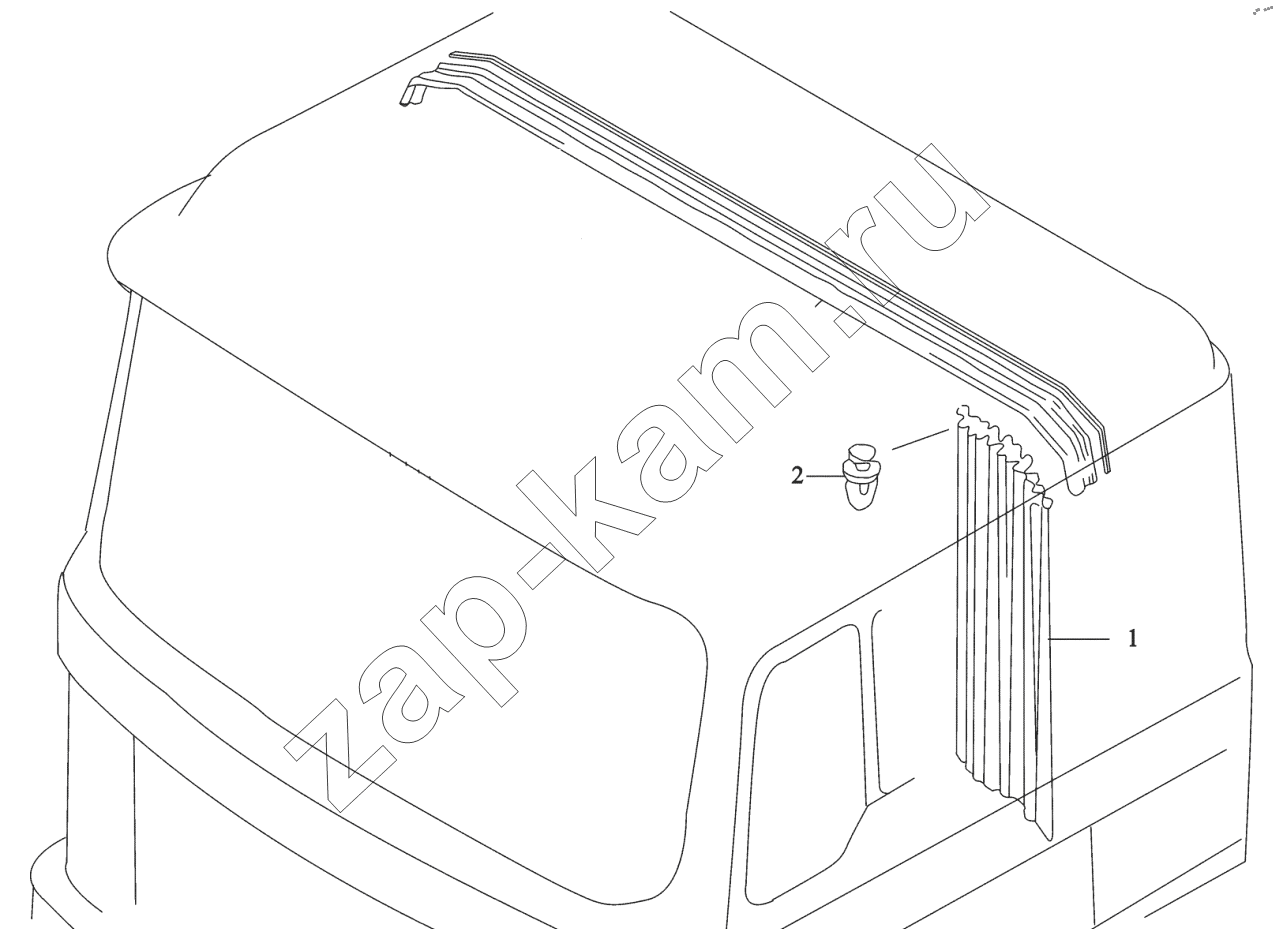 Схема/чертеж: TRANSVERSE CURTAIN / Shaanxi Shacman SX33186T386 (X3000)
