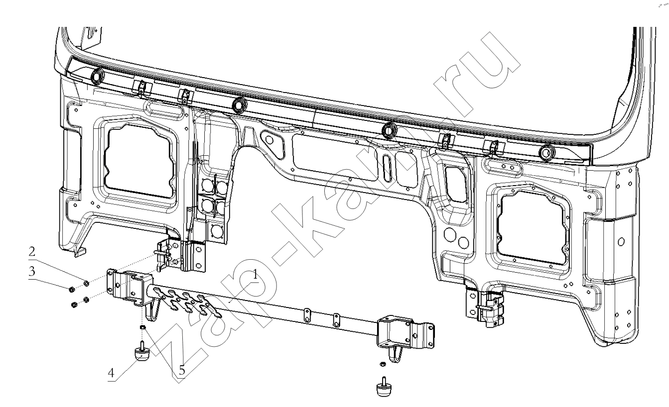 Схема/чертеж: DECORATIVE ASSEMBLY / Shaanxi Shacman SX33186T386 (X3000)