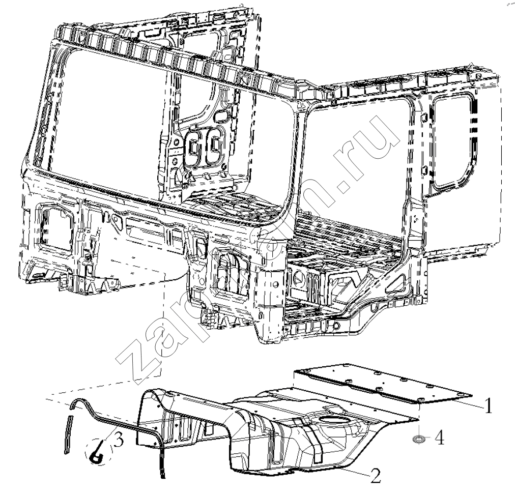 Схема/чертеж: NOISE INSULATION CAB / Shaanxi Shacman SX33186T386 (X3000)