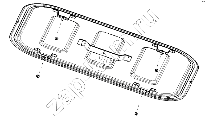 Схема/чертеж: SKYLIGHT PANEL ASSEMBLY / Shaanxi Shacman SX33186T386 (X3000)