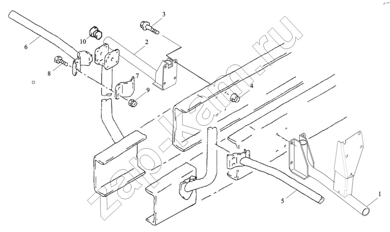 Схема/чертеж: LEFT/RIGHT FENDER BRACKET / Shaanxi Shacman SX33186T386 (X3000)