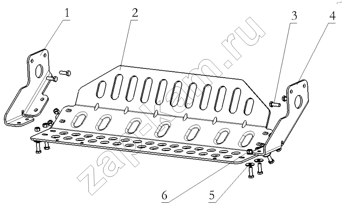 Схема/чертеж: RADIATOR PROTECTOR SYSTEM / Shaanxi Shacman SX33186T386 (X3000)