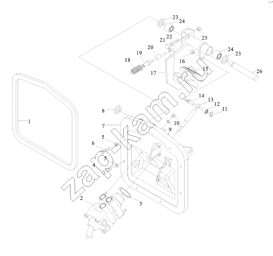Схема/чертеж: SERVE BRAKE CONTROL DEVICE / Shaanxi Shacman SX33186T386 (X3000)