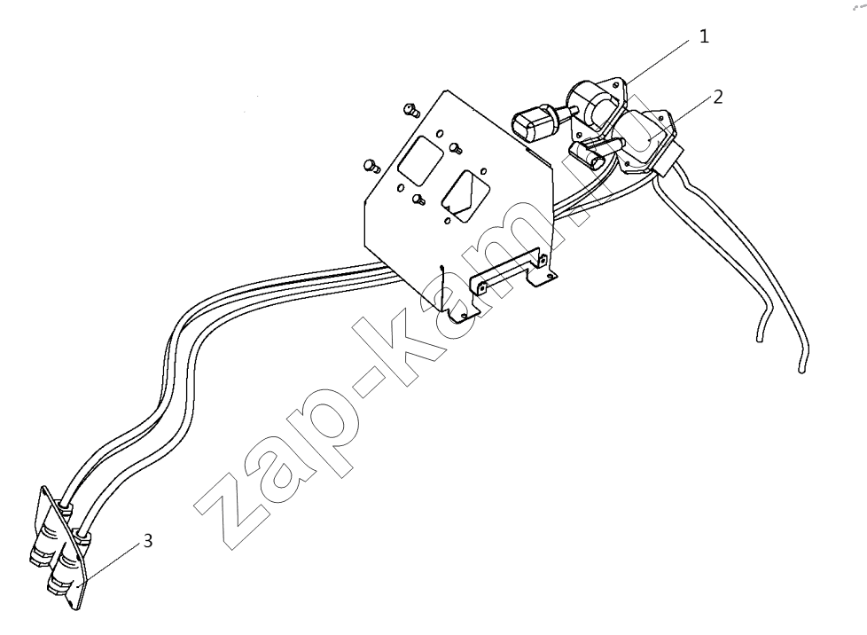Схема/чертеж: PARKING BRAKE CONTROL DEVICE / Shaanxi Shacman SX33186T386 (X3000)