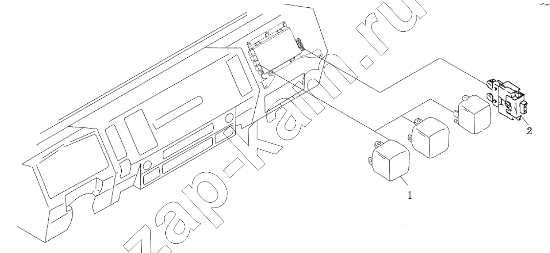 Схема/чертеж: РЕЛЕ, ПРЕДОХРАНИТЕЛЬ; RELAY, FUSE / Shaanxi Shacman SX3318DT366 (F3000)