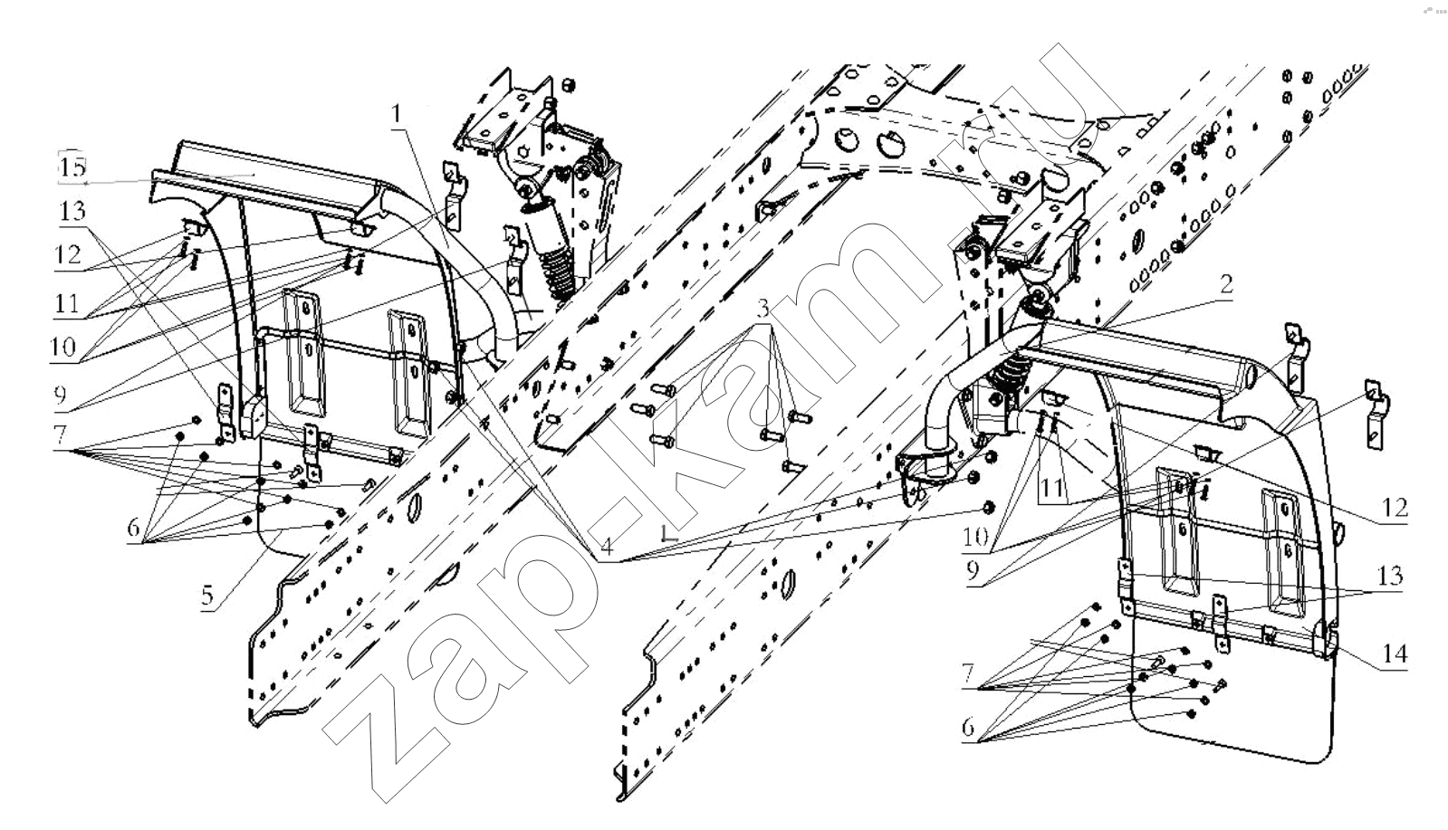 Схема/чертеж: Крыло;FENDER / Shaanxi Shacman SX3318HT366TL
