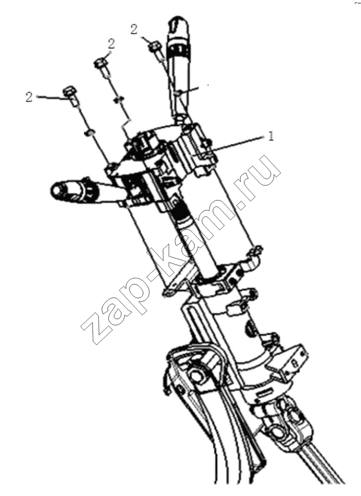Схема/чертеж: Комбинированный переключатель;COMBINATION SWITCH / Shaanxi Shacman SX3318HT366TL