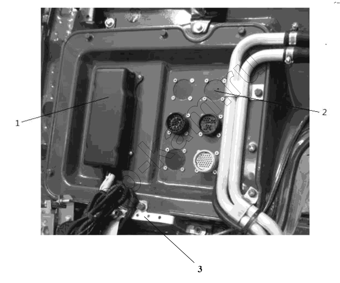 Схема/чертеж: Электрическая пластина ECU;ECU ELECTRIC PLATE / Shaanxi Shacman SX3318HT366TL