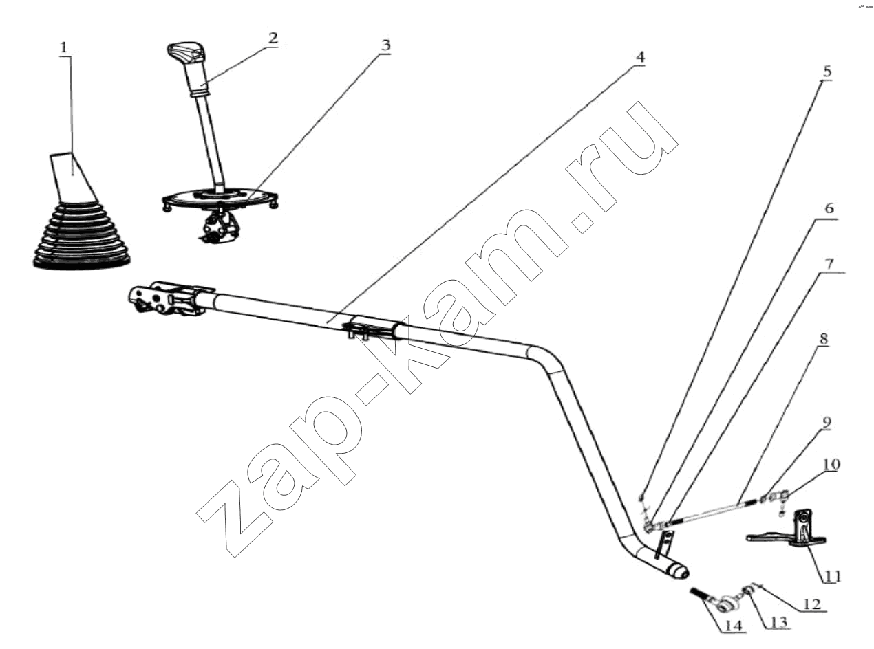 Схема/чертеж: Устройство смещения;SHIFTING DEVICE / Shaanxi Shacman SX3318HT366TL