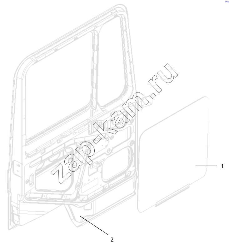 Схема/чертеж: DOOR AND DOOR GLASS / Shaanxi Shacman SX4255DV385