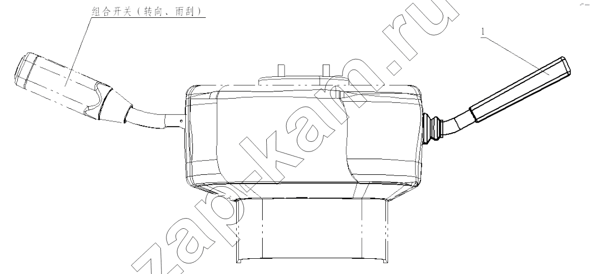 Схема/чертеж: EXHAUST BRAKE SWITCH / Shaanxi Shacman SX4255DV385