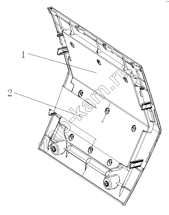 Схема/чертеж: ELECTRIC PANEL SCUTCHEON / Shaanxi Shacman SX4255DV385