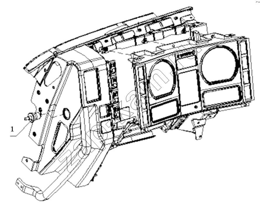 Схема/чертеж: CAB INNER ELECTRONICAL DEVICE / Shaanxi Shacman SX4255DV385