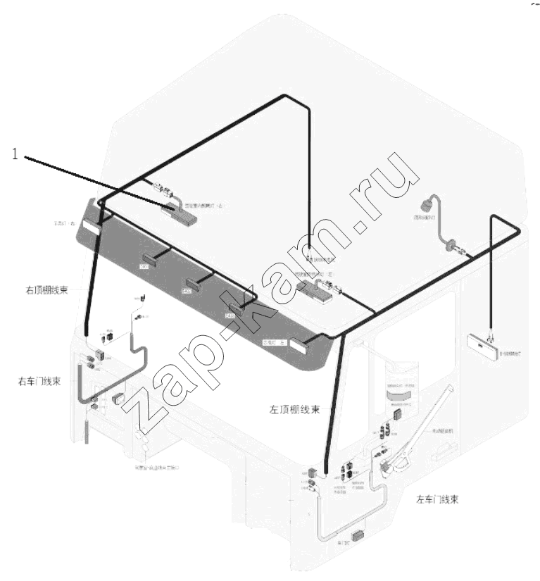Схема/чертеж: FLOODLIGHT / Shaanxi Shacman SX4255DV385