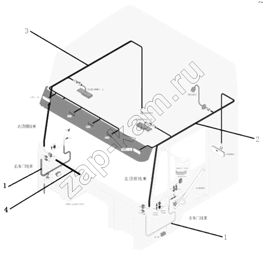 Схема/чертеж: WIRING / Shaanxi Shacman SX4255DV385