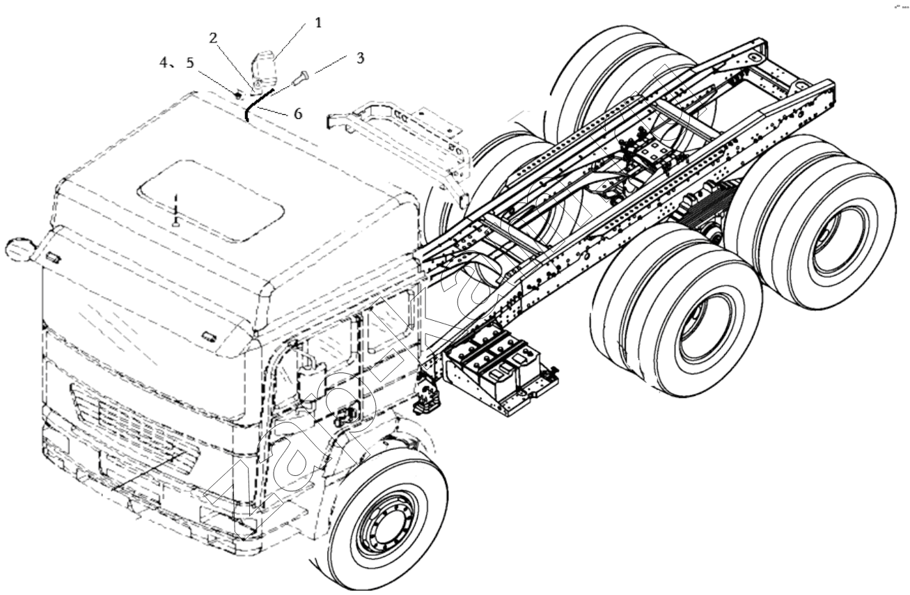 Схема/чертеж: CHASSIS APPLIANCES / Shaanxi Shacman SX4255DV385