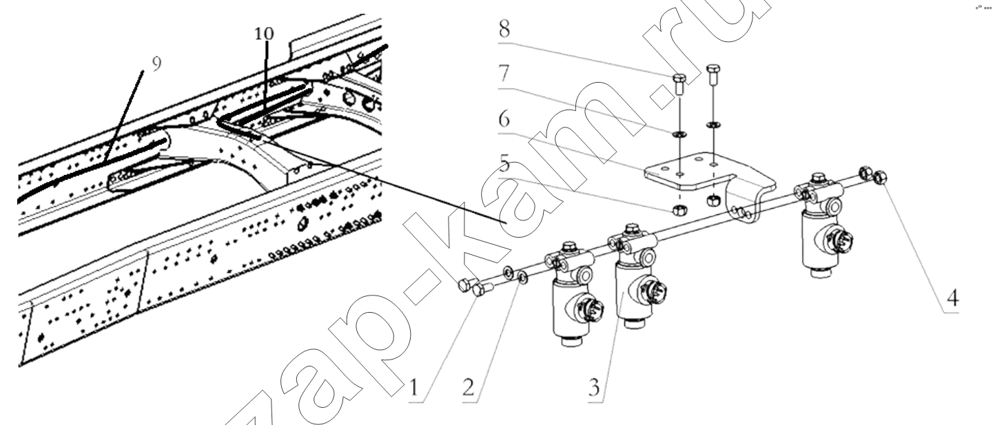 Схема/чертеж: VALVE / Shaanxi Shacman SX4255DV385